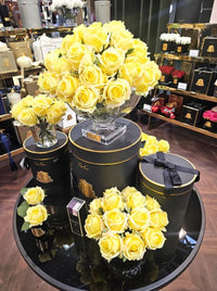 PERFUMED NATURAL TOUCH ROSE BUD - CLEAR - YELLOW - GMR48
