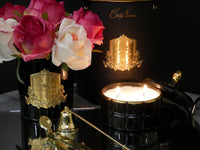 Art Deco Candle - Black & Gold - GML45004