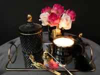 Art Deco Candle - Black & Gold - GML45004
