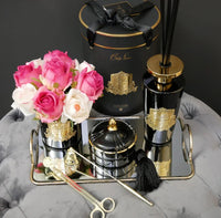 Art Deco Candle - Black & Gold - GML45004