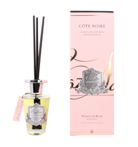 *CLEARANCE* Cote Noire Diffuser Set 150ml - Rose Petal - Silver
