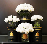 *SAMPLE* Luxury Round Bouquet - White Rose Buds - RRB01