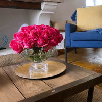 Centrepiece - Magenta Rose Buds & SILVER - CPRB07