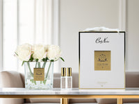 COUTURE SQUARE 9 ROSE BUDS CLEAR GLASS GOLD - Blush - SVC902