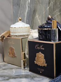 Art Deco Candle - Cream & Gold - Blonde Vanilla - GML45015