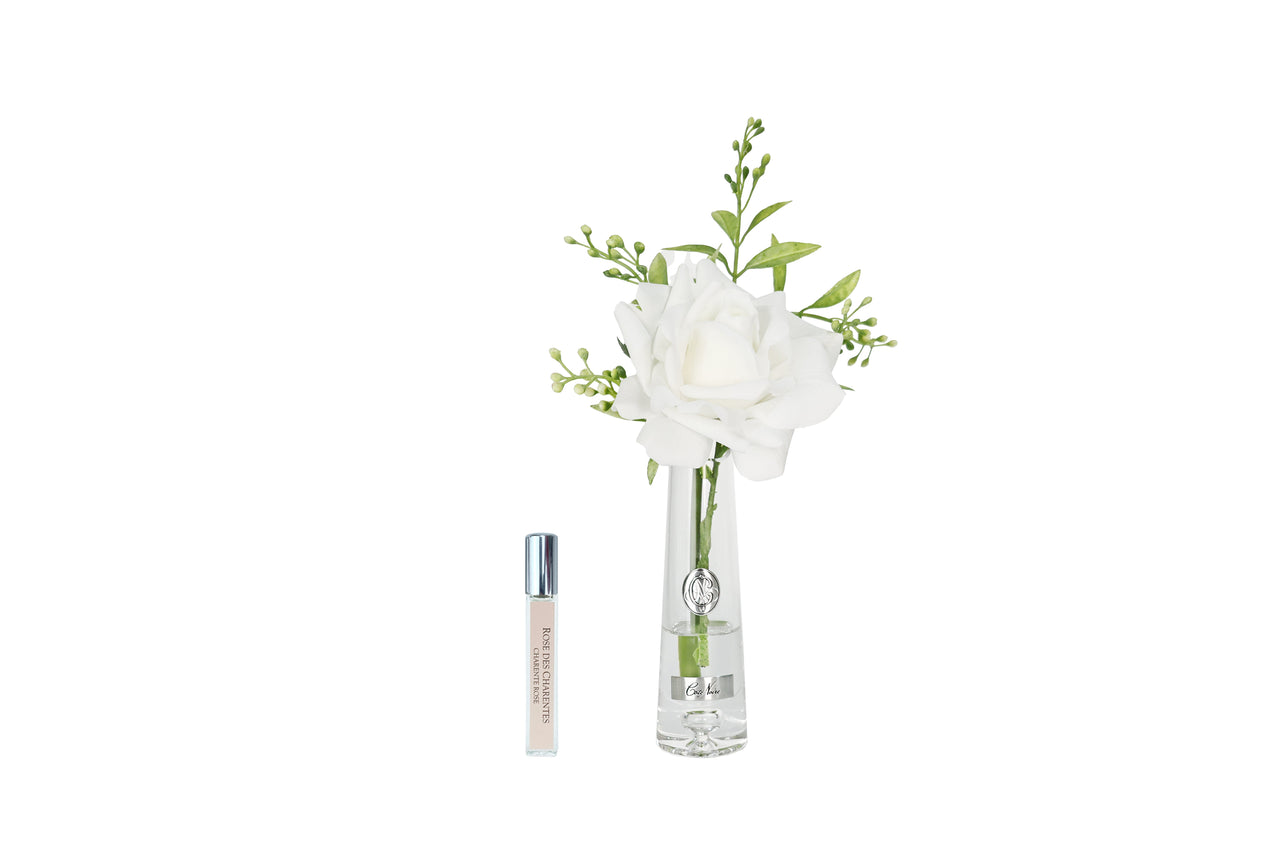 SRS01 | NEW Summer Rose in White & Silver - MOQ - 4un.