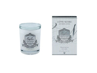 *CLEARANCE* White Vessel 450 gr Candle - Lily Flower - Silver Badge