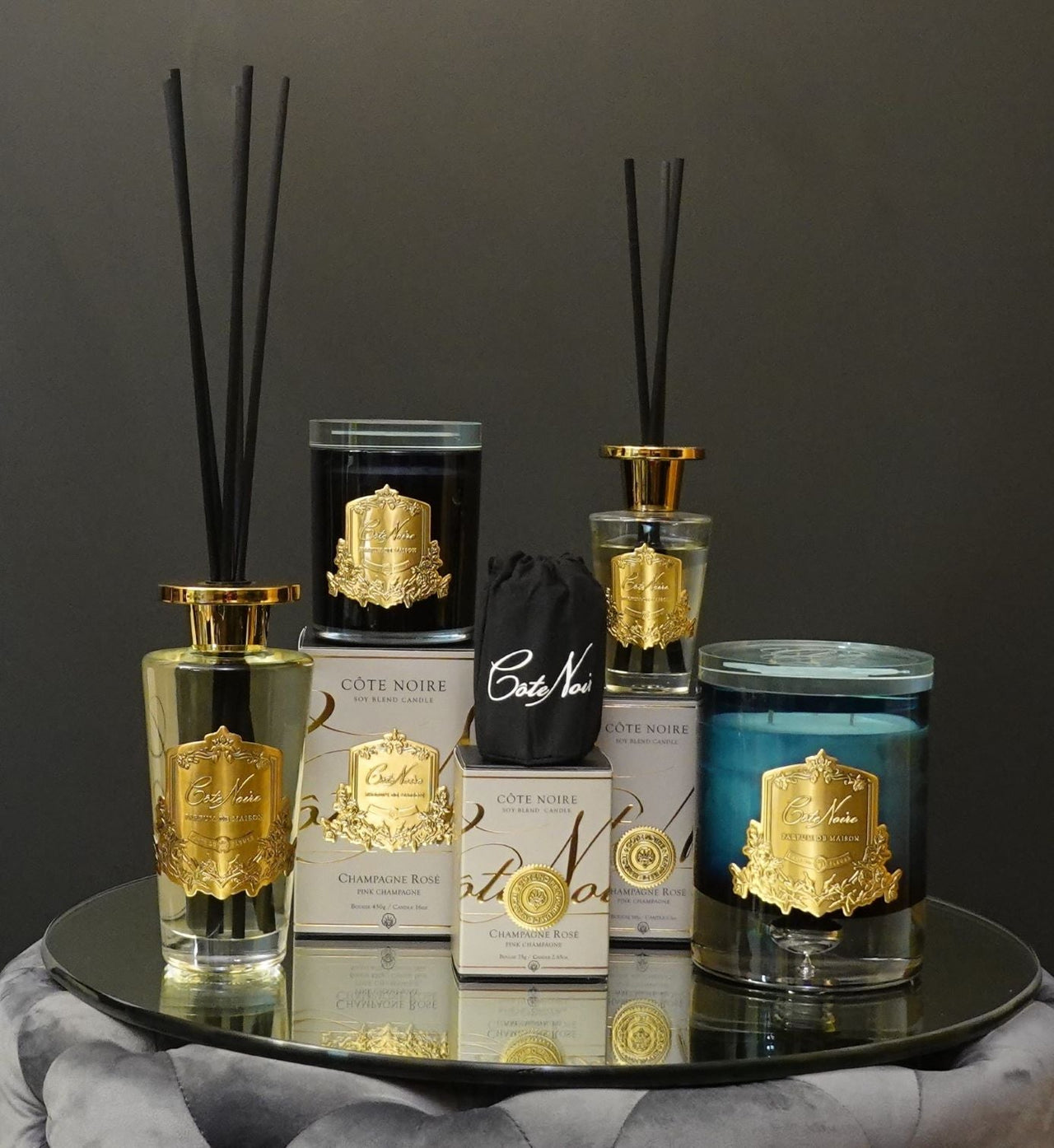 Pink Champagne - Gold Badge Candles