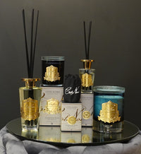 NEW - Crystal Glass Lid Triple Wick Grand Candle 2.5kg