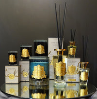 NEW - Crystal Glass Lid Triple Wick Grand Candle 2.5kg