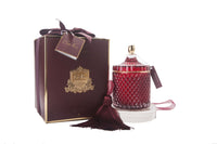 Grand Red & Gold Art Deco Candle - Rose Oud - GML45011