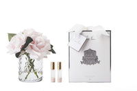*CLEARANCE* Herringbone Flower - 5 French Roses - Clear - French Pink - HCF33
