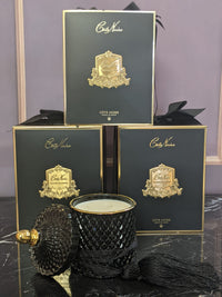 Grand Black & Gold Art Deco Candle -Queen of the night - GML45008