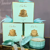 Art Deco Candle - Tiffany Blue & Gold - Persian Lime - GML45001