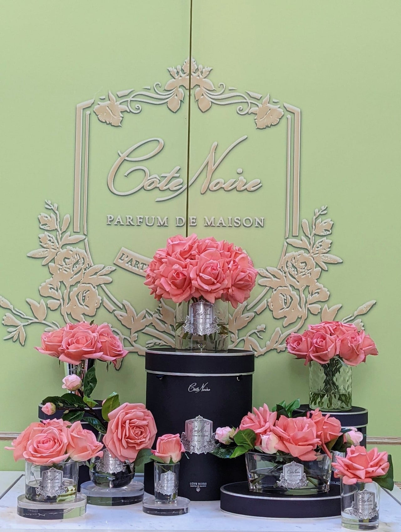 Cote Noire Perfumed Natural Touch 5 Roses - Clear - White Peach - GMR65