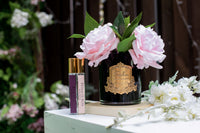 Cote Noire Perfumed Pink English Rose - Black Glass - SFR04