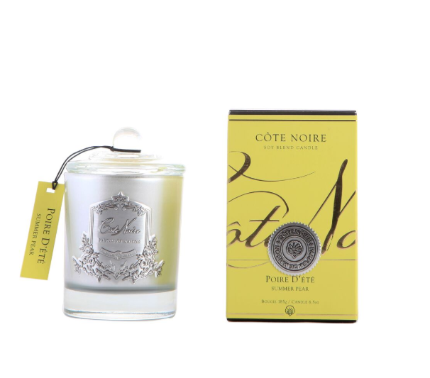 *CLEARANCE* 185g Soy Blend Candle - Summer Pear - Silver - GMS18514