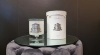 NEW - Crystal Glass Lid Triple Wick Grand Candle 2.5kg