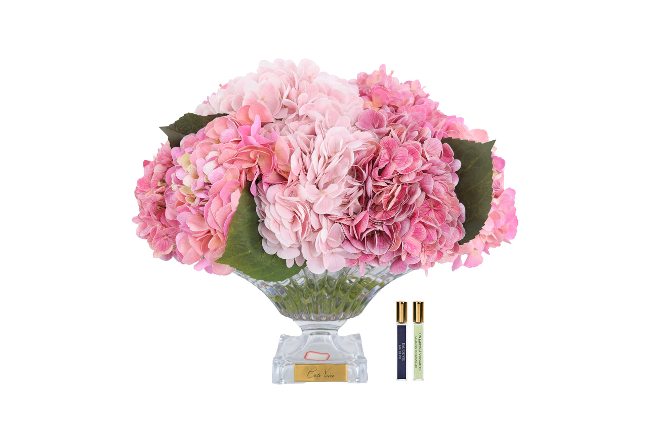 BCH02 | *NEW* Pink Hydrangeas Bordeaux Collection & Gold Badge