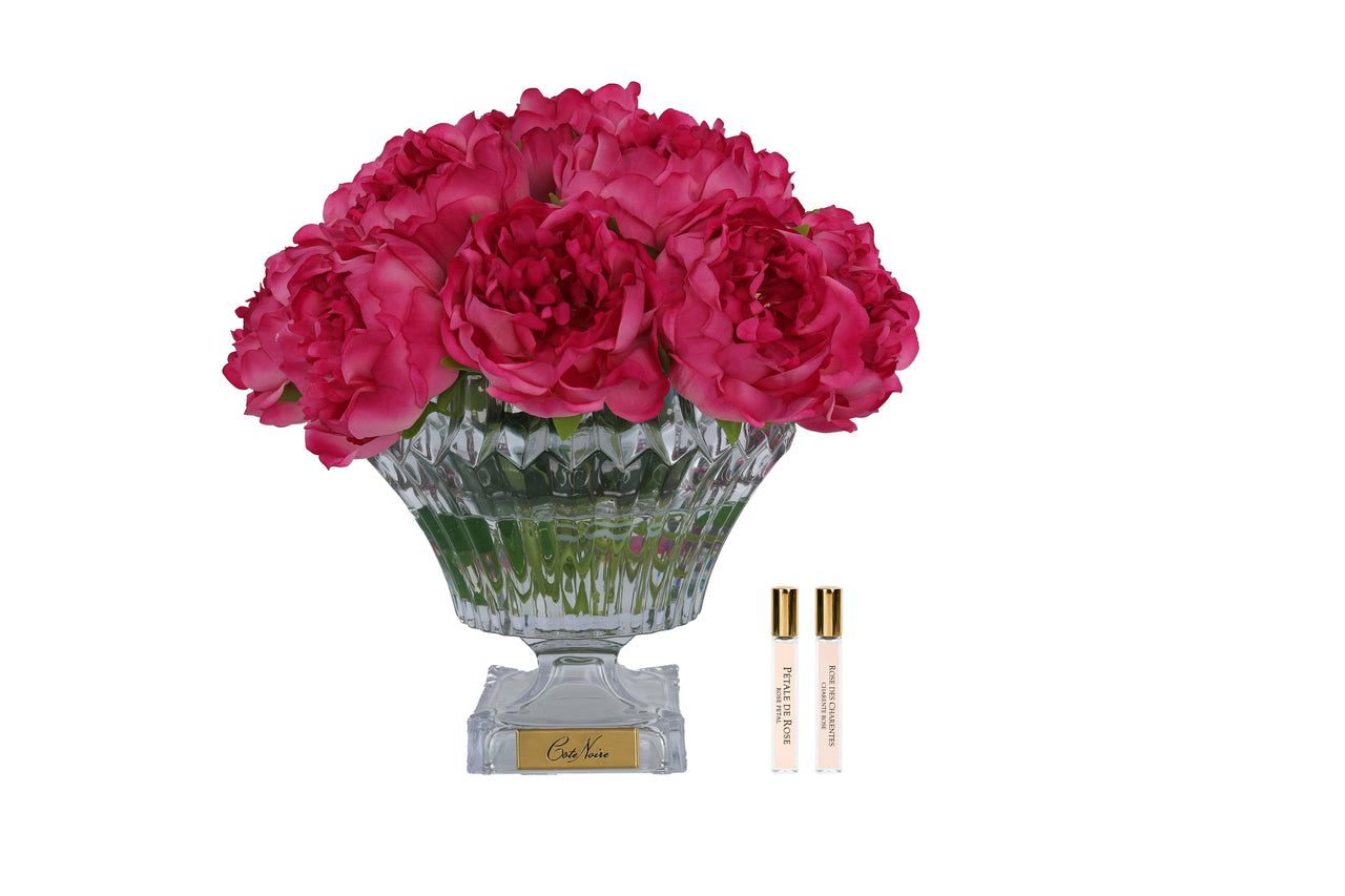BCP07 | *NEW* Magenta Peonies Bordeaux Collection & Gold Badge