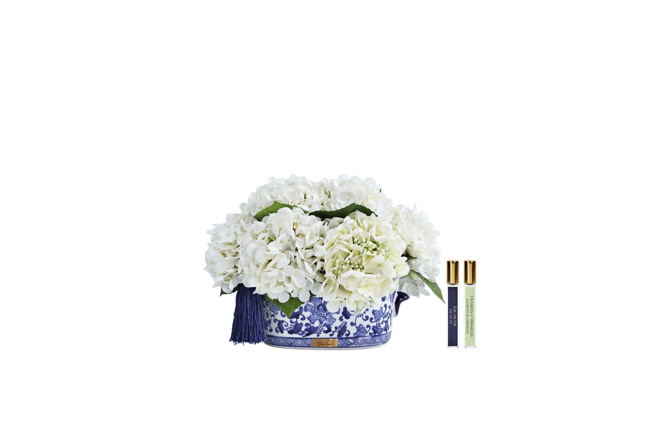 *NEW* CHINOISERIE HYDRANGEAS - Ivory White - CH01