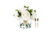 NEW - Cote Noire Classic Tea Rose Bouquet - White - CTB01