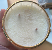 FACTORY SECONDS - SOLD AS IS - Art Deco Candle - Cream & Gold - Blonde Vanilla - GML45015