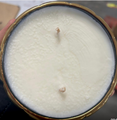 FACTORY SECONDS - SOLD AS IS - Art Deco Candle - Navy & Gold - Eau de Vie - GML45016