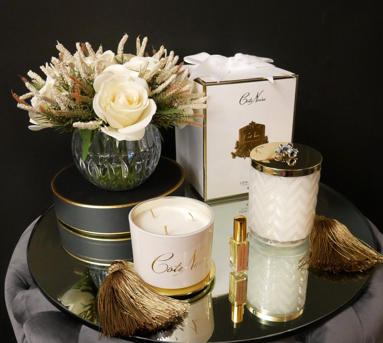 Roses & Lilies Bouquet - Ivory - RRL01