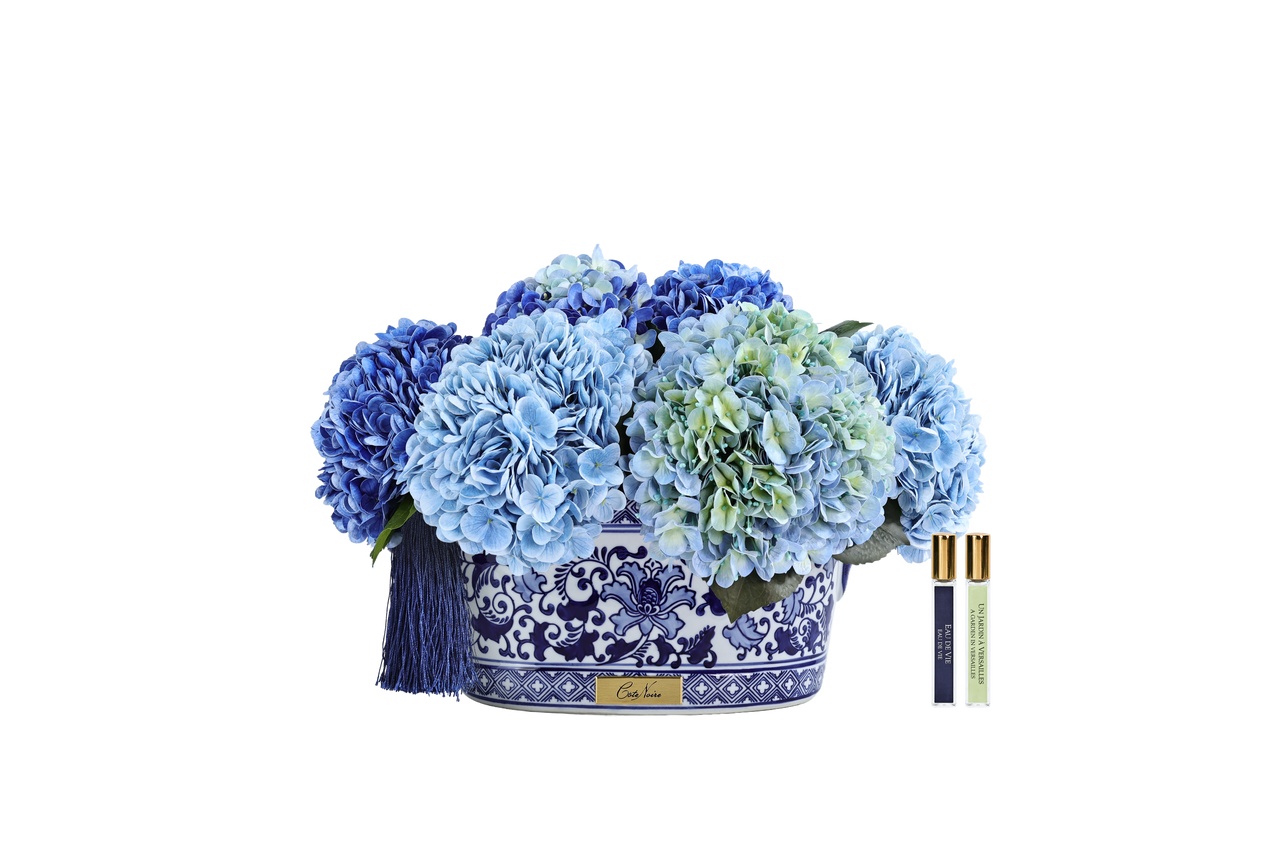 *NEW* GRAND CHINOISERIE HYDRANGEAS - Mixed Blue - GCH03
