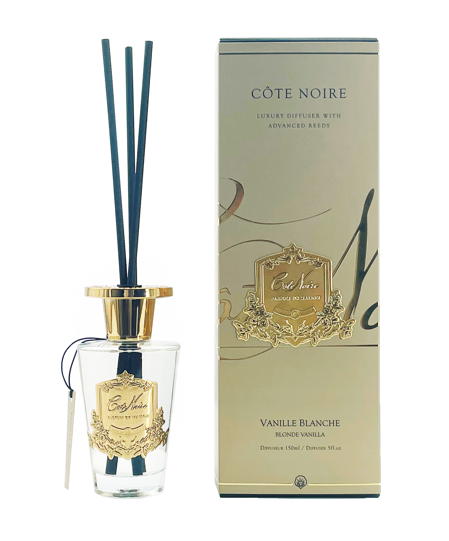 Cote Noire Diffuser Set - Blonde Vanilla - Gold