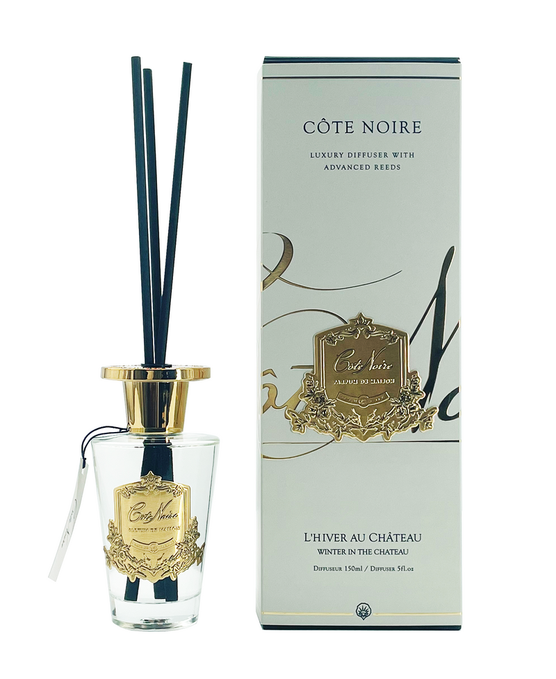 Cote Noire 150ml Diffuser Set - Winter in the Chateau - Gold - GMDL15053