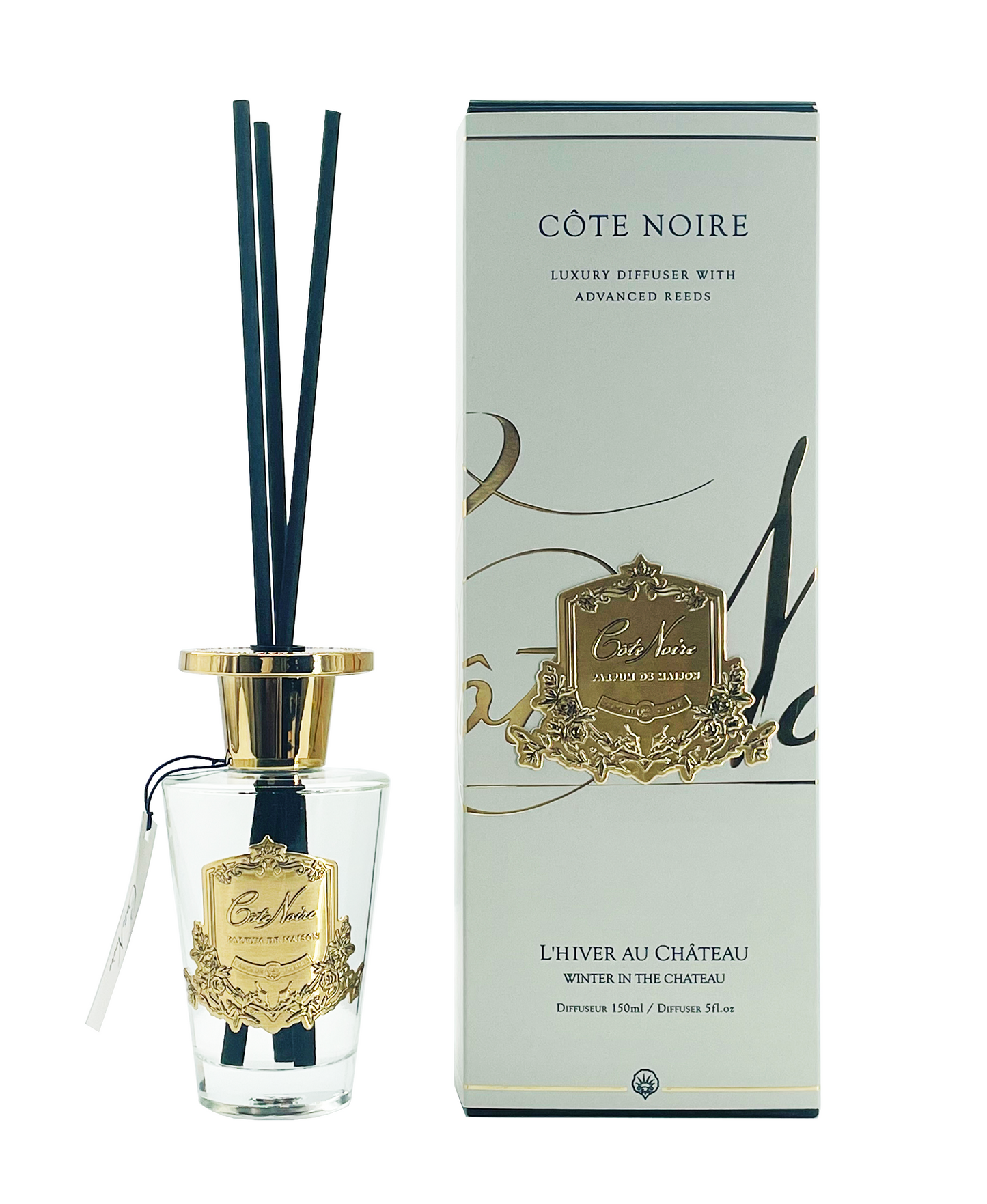 Cote Noire Diffuser Set - Winter in the Chateau - Gold