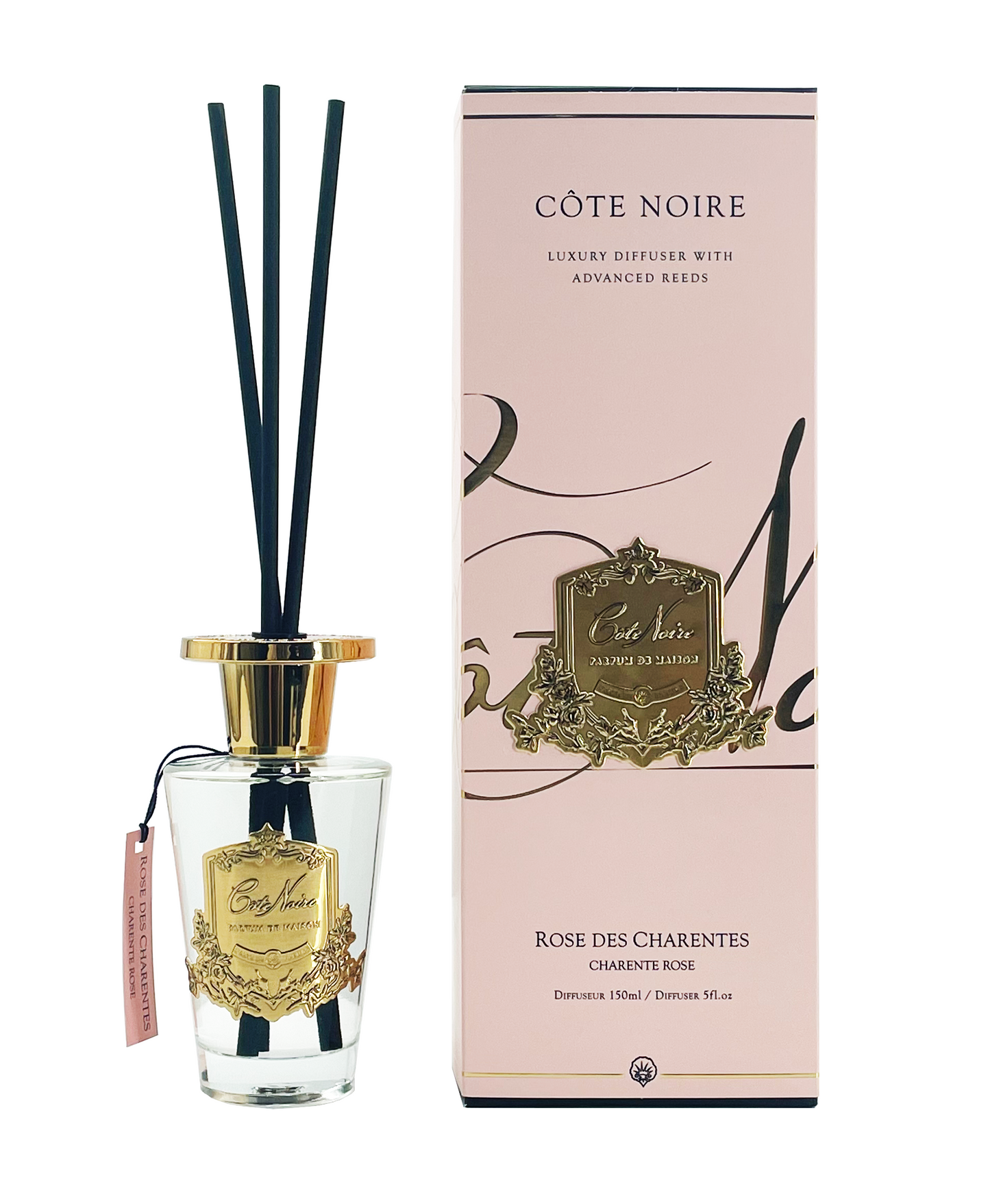 Cote Noire Diffuser Set - Charente Rose - Gold