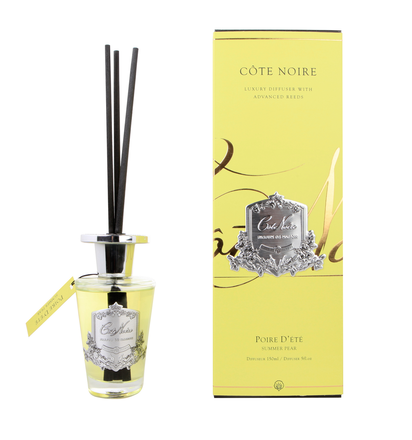 Cote Noire Diffuser Set - Summer Pear - Silver