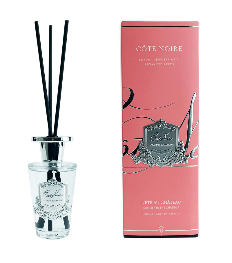 Cote Noire 150ml Diffuser Set - Summer in the Chateau - Silver - GMDS15052