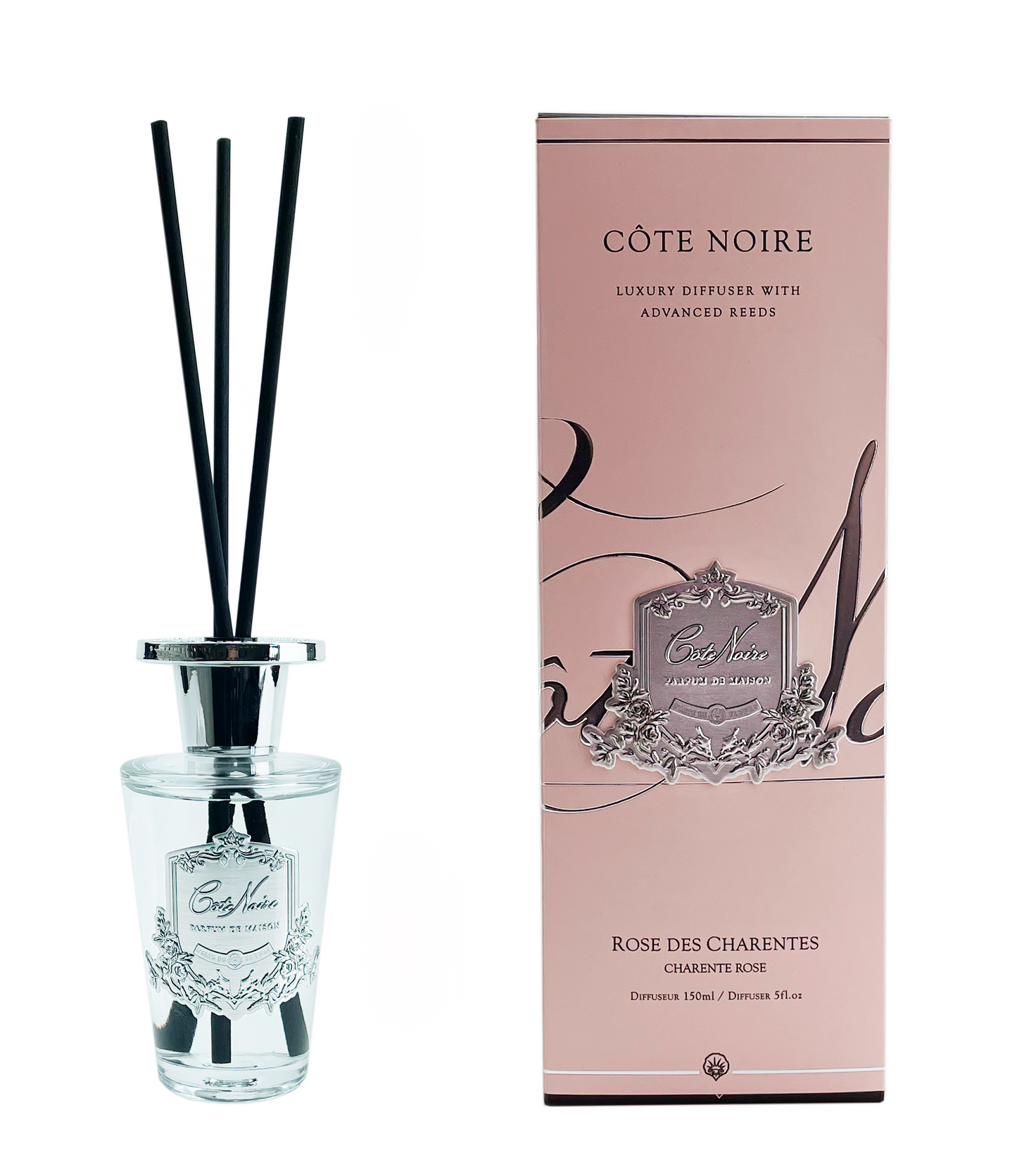 Cote Noire Diffuser Set - Charente Rose - Silver