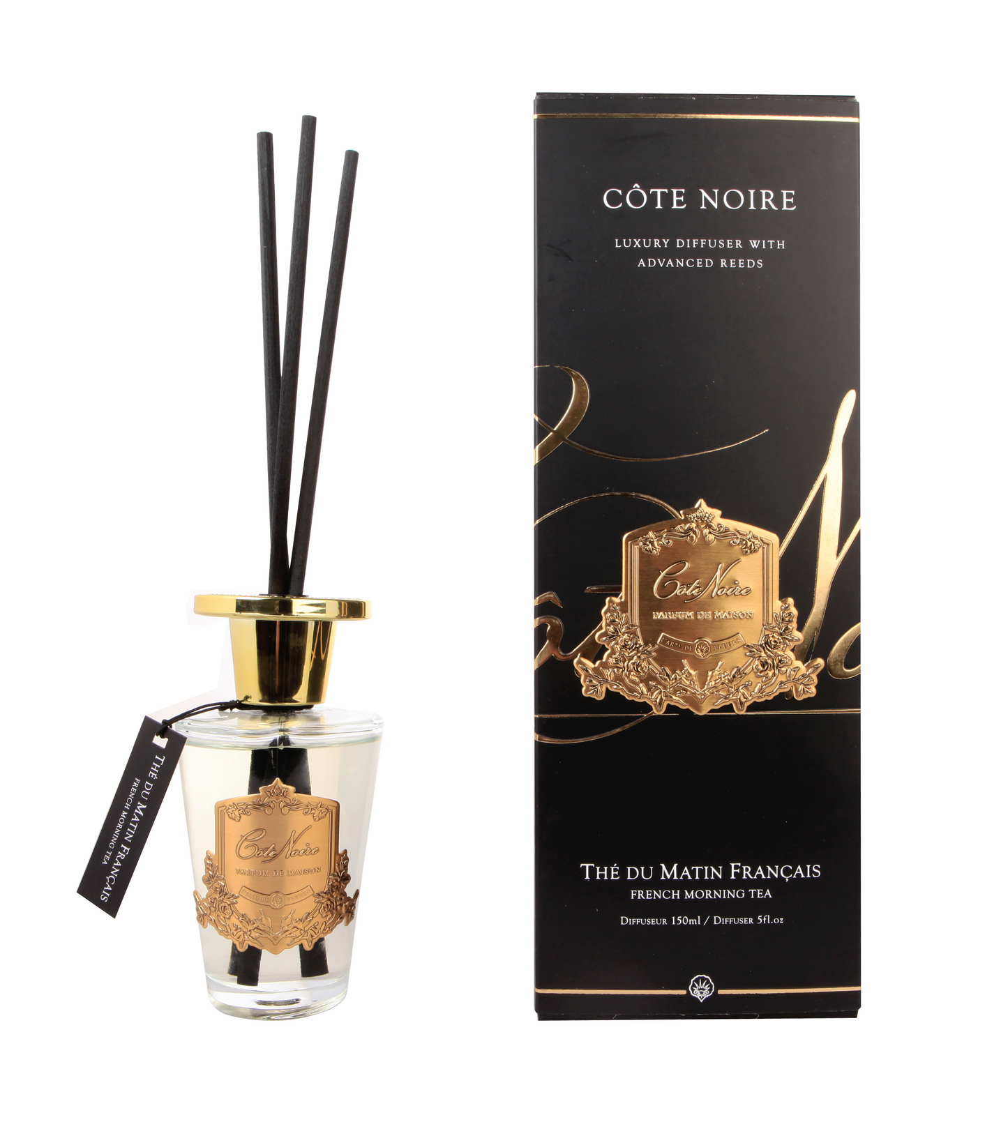 Cote Noire Diffuser Set - French Morning Tea - Gold