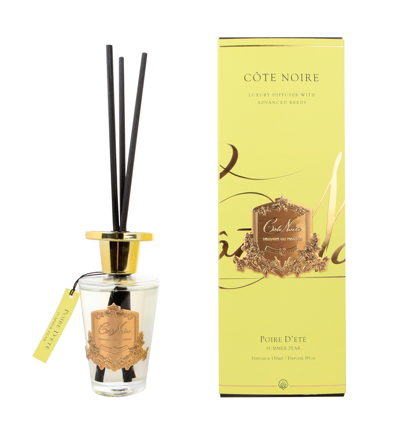 Cote Noire Diffuser Set - Summer Pear - Gold