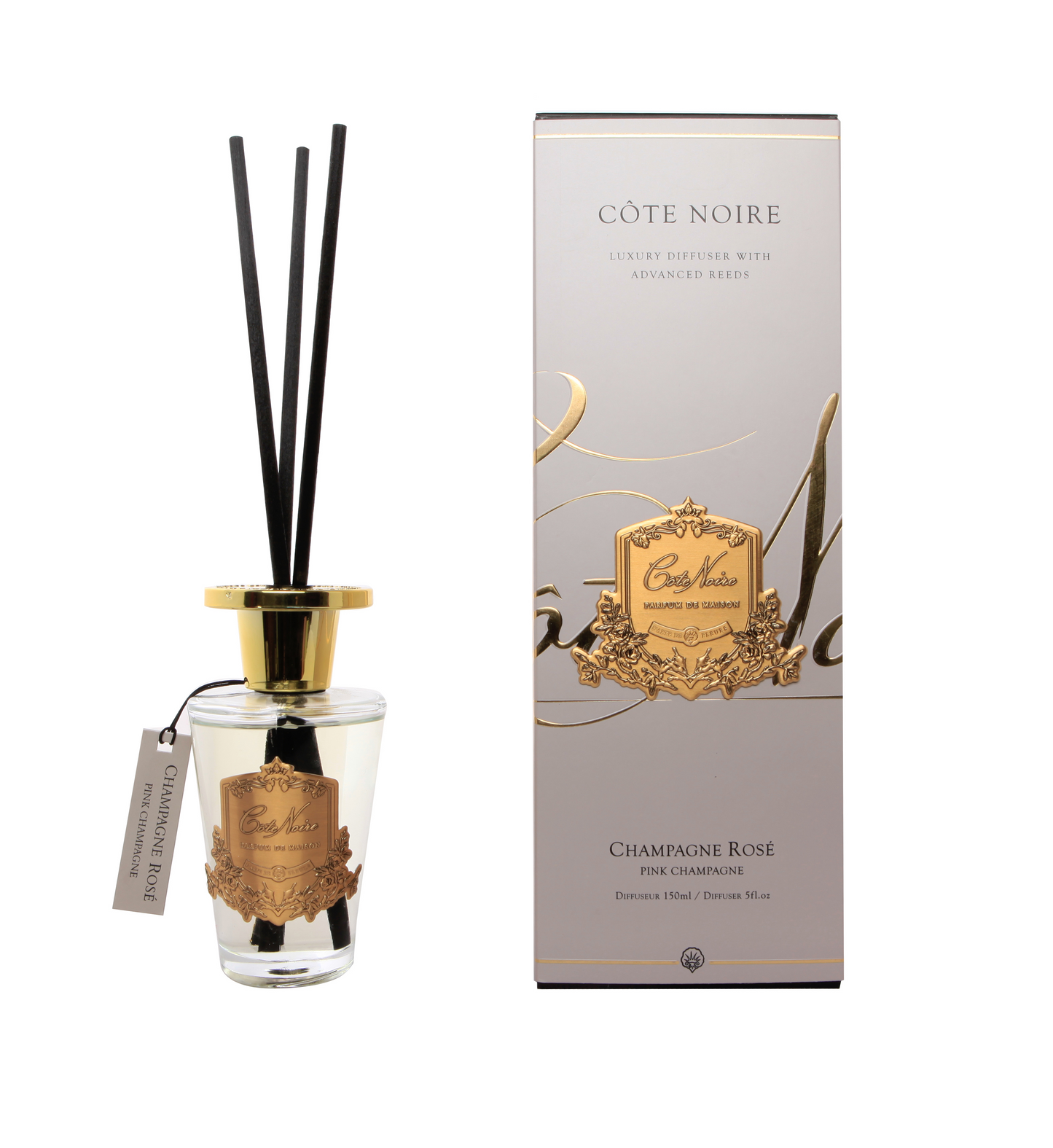 Cote Noire Diffuser Set - Pink Champagne - Gold