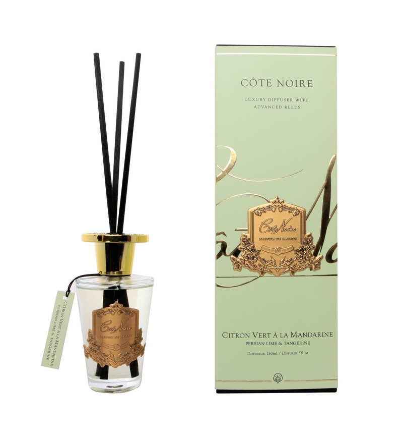 Cote Noire Diffuser Set - Persian Lime & Tangerine - Gold