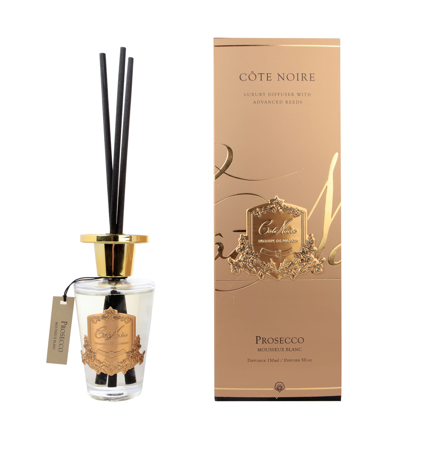 Cote Noire Diffuser Set - Prosecco - Gold