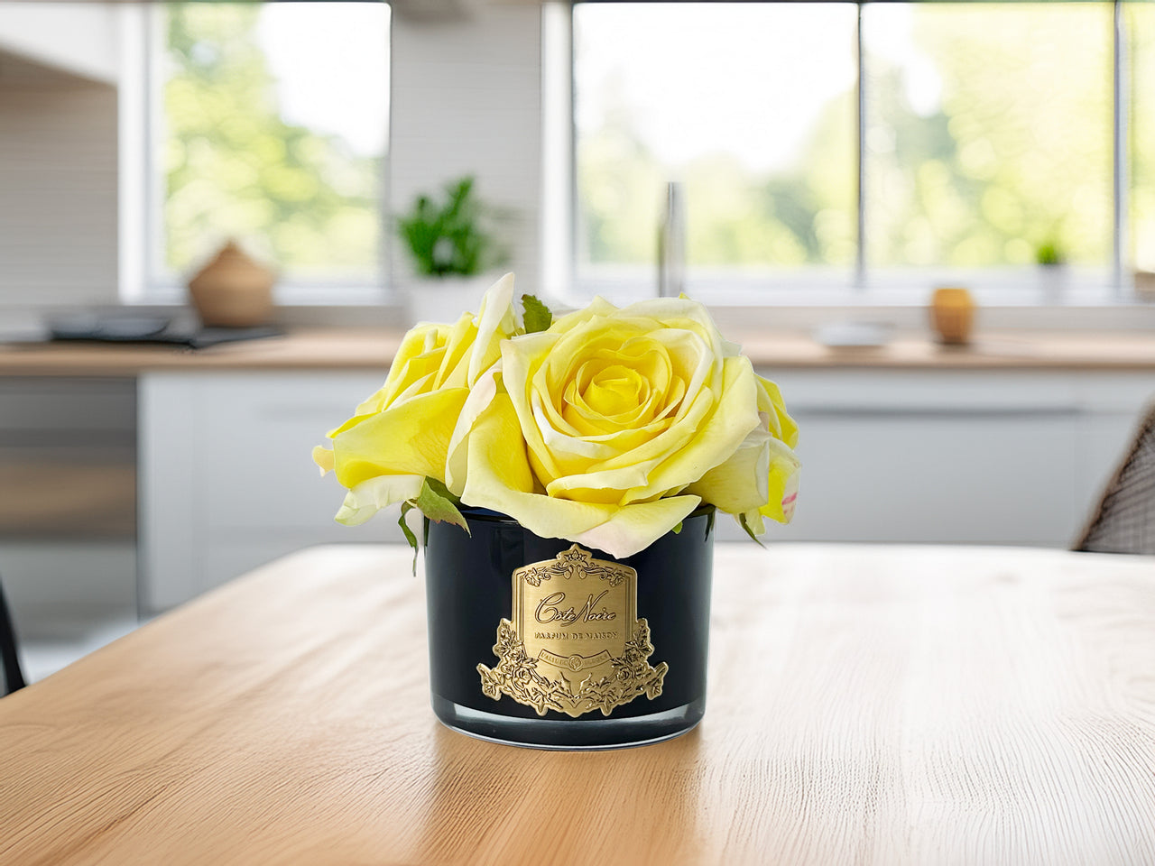 PERFUMED NATURAL TOUCH 5 ROSES - BLACK - YELLOW - GMRB68