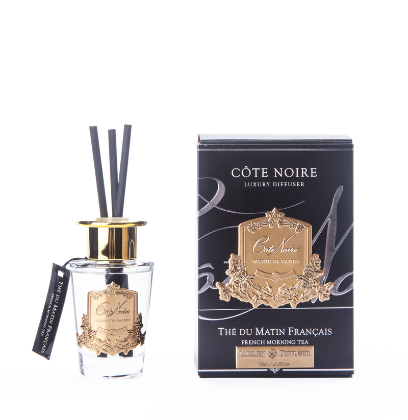 Cote Noire 90ml Diffuser Set - French Morning Tea - Gold - GMSD15001