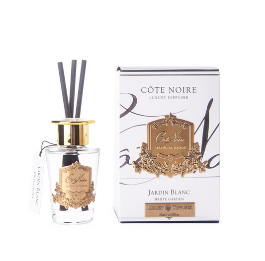 Cote Noire Diffuser Set - White Garden - Gold