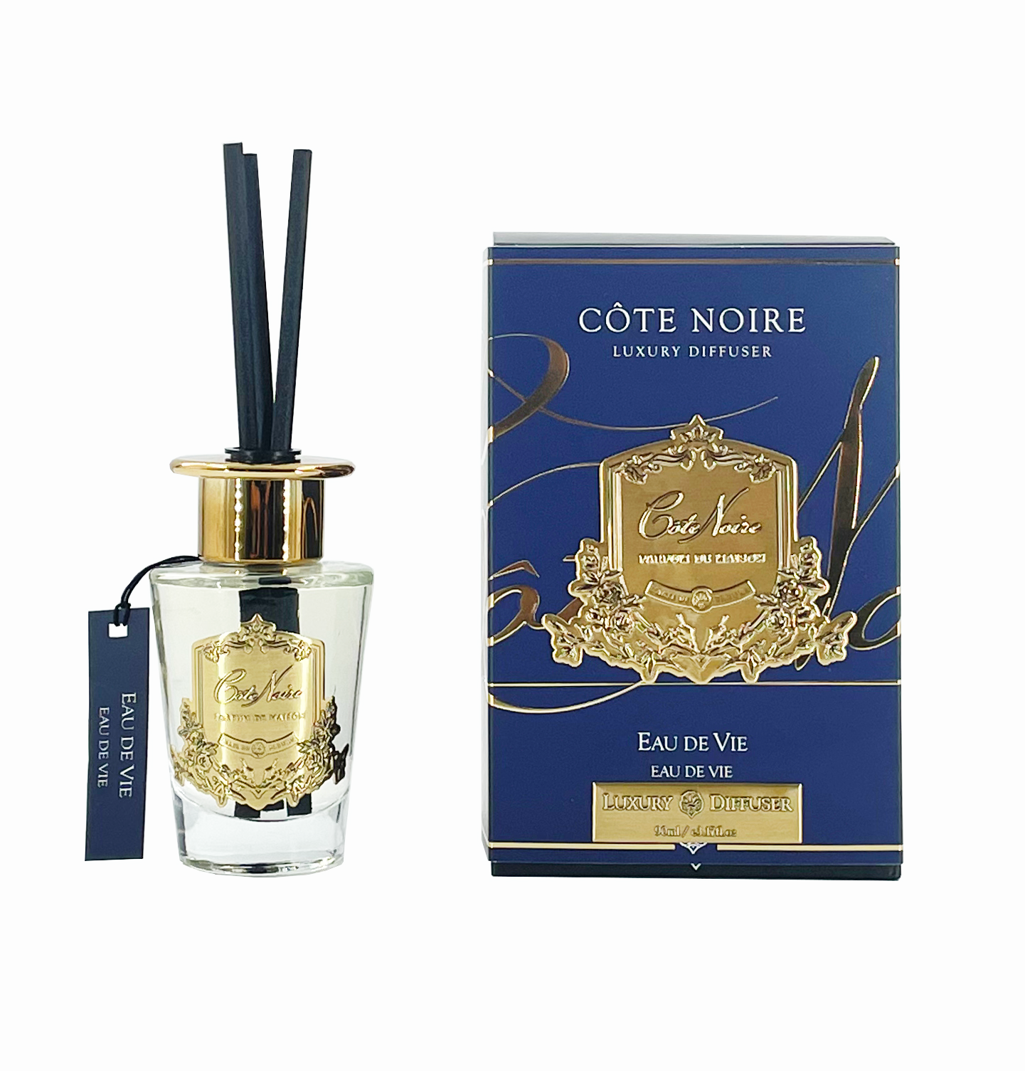 Cote Noire Diffuser Set - Eau de Vie - Gold