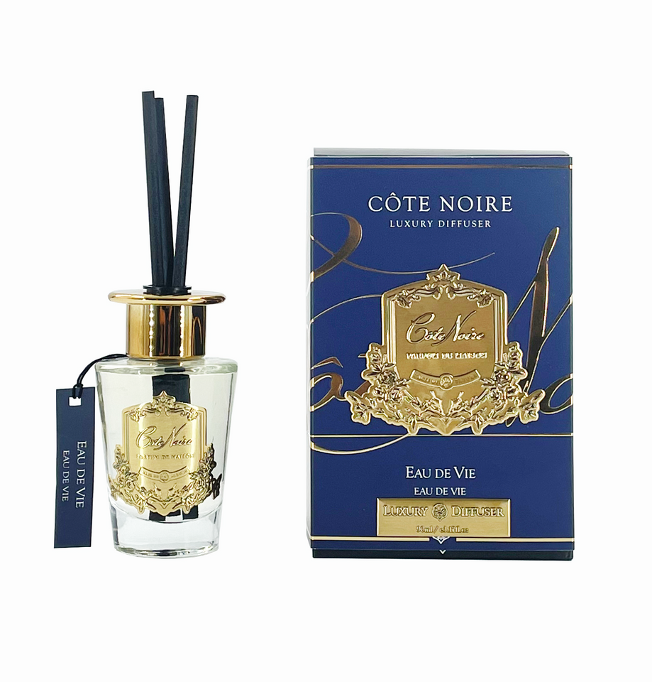 Cote Noire room fragrance set ルームフレグランス Cote Noire Diffuser Set - Eau de Vie - Gold – Côte Noire