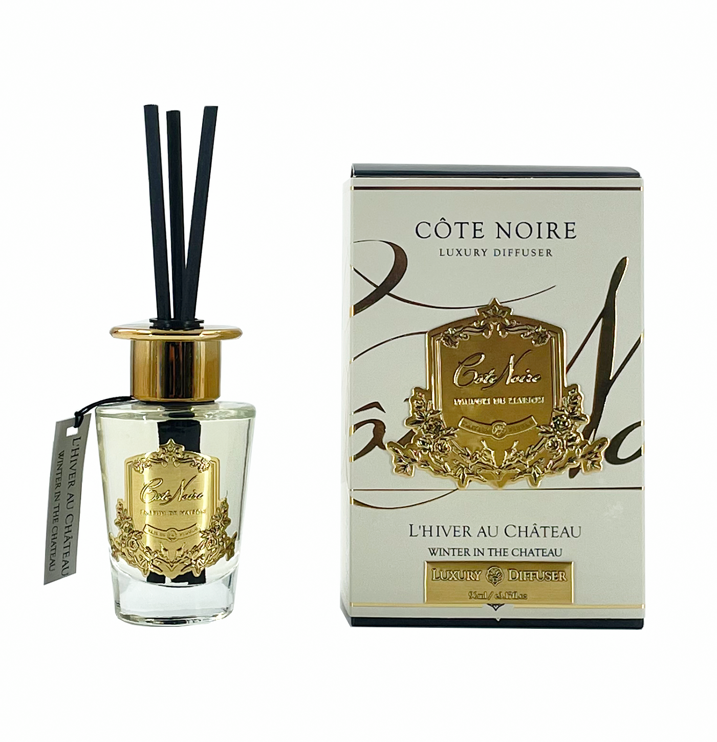 Cote Noire Diffuser Set - Winter in the Chateau - Gold