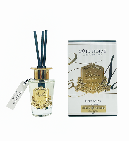 Cote Noire Diffuser Set - Lily Flower - Gold