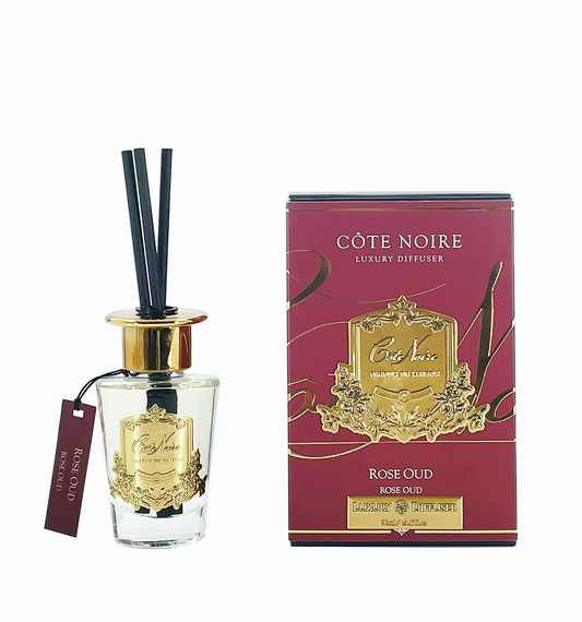 Cote Noire Diffuser Set - Rose Oud - Gold